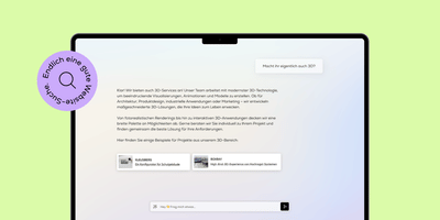 KI-basierte Suchfunktion für jede Website - Webanwendung