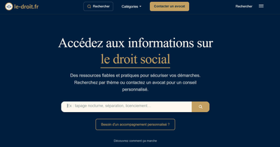 le-droit.fr - Création de site internet