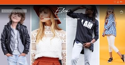 Création site de mode pour E&M Store