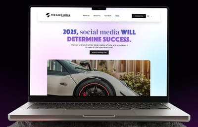 UI/UX Redesign & Website Creation for Race Media - Webseitengestaltung