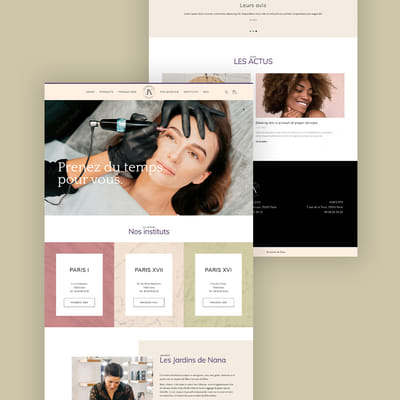 Refont d'identité visuelle & Site [Jardins Nana] - Design & graphisme