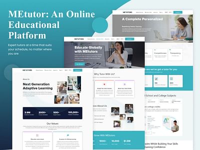 MEtutor: An Online Educational Platform - Website Creatie