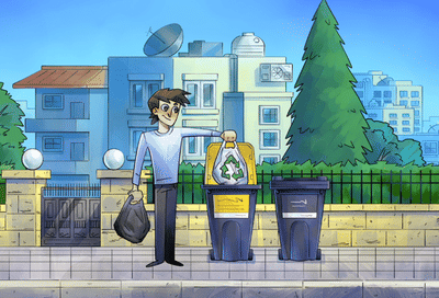 "Sort It Right" Amman's new recycling system - Copywriting