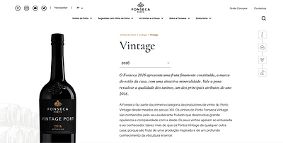 Global Wine  Website - https://fonseca.pt/pt - Webseitengestaltung
