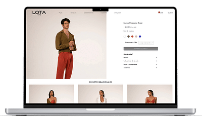 Web para marca de ropa Lota-Paris - Webseitengestaltung