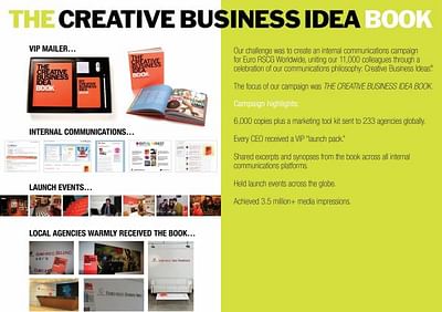 THE CREATIVE BUSINESS IDEA BOOK - Werbung