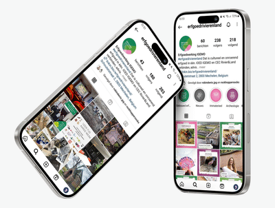 Erfgoed Rivierenland Social media beheer - Réseaux sociaux
