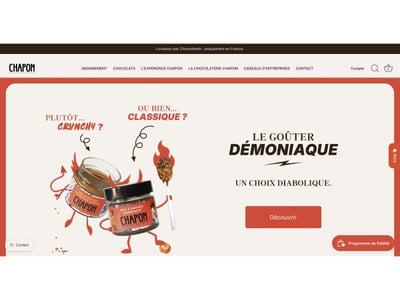 Chapon : application d'abonnement sur-mesure sur Shopify - Création de site internet