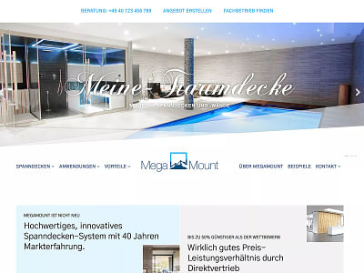 Digital-Strategie: Megamount – Meine Traumdecke... - Webanwendung