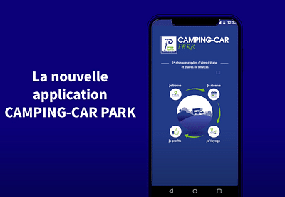 Camping Car Park : Réseau d'aires d'étapes dédiées - Ergonomie (UX / UI)