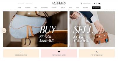 Labellov: B2C webshop for high-end fashion lovers - Website Creation