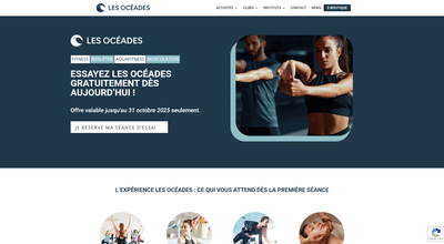 Landing Page Les Océades - Digital Strategy