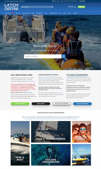 https://www.latchiwatersportscentre.com - Website Creation
