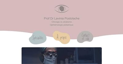 Site web Dr Postolache - Ontwerp
