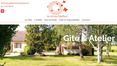 Le nid aux Papillons - Création de site internet