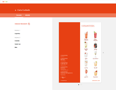 Langosteria: Print Menù Automation - Creación de Sitios Web