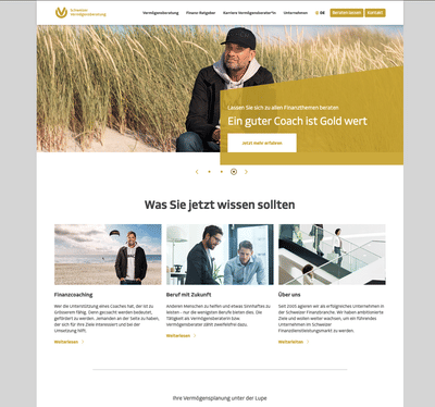 Schweizer Vermögensberatung AG - Branding & Positioning