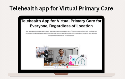 Telehealth App:Remote Diagnostics for Virtual Care - Software Development