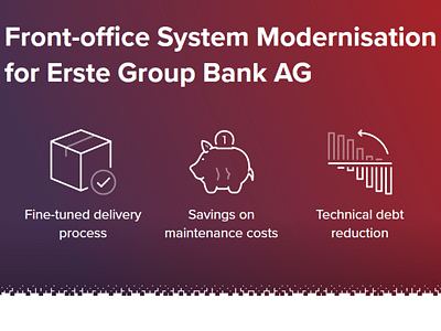Front-office system modernization - Innovation