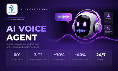 AI Voice Agent: Automated ~70% of First-Level Calls - Webanwendung
