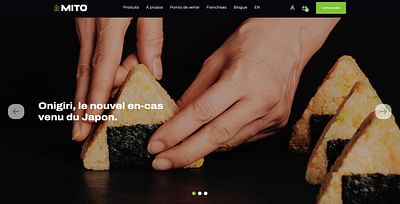 Site web Mito Sushi - Digital Strategy