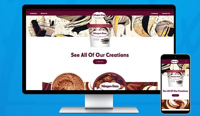 Website Design for HD Cafe  (Häagen-Dazs) - Strategia digitale