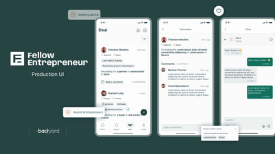 App mise en relation entre entrepreneurs : Fellow - Application mobile