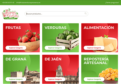 Ecommerce de frutas y verduras - E-commerce