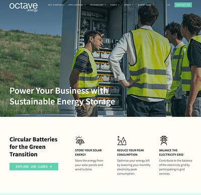 Octave Energy - Website Creatie