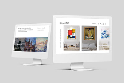Website Galerie Montblanc - Grafikdesign