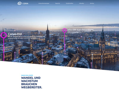 Cora Gruppe – Corporate-Relaunch für 600+ Mitarbeitende - Webseitengestaltung