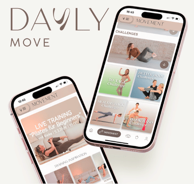 Web- und Appentwicklung & Corporate Identity für DAILY move - Grafikdesign