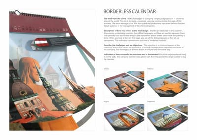 BORDERLESS CALENDAR - Publicidad