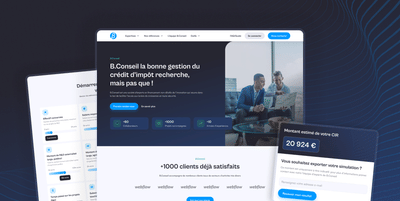 BConseil / Refonte de site web - Usabilidad (UX/UI)