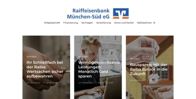 BLOG-ERSTELLUNG FÜR RAIFFEISENBANK MÜNCHEN SÜD - Textgestaltung
