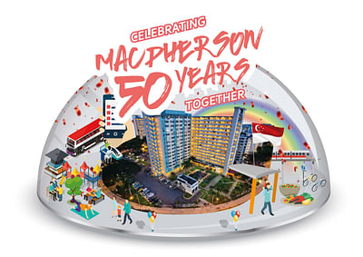 Macpherson Town 50 years Celebration - Graphic Design