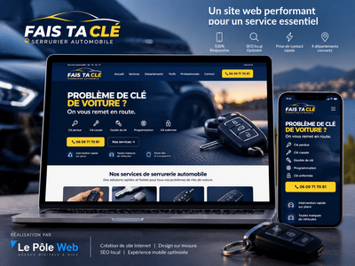 Fais Ta Clé – Création d’un site web pour un serrurier automobile - Creación de Sitios Web