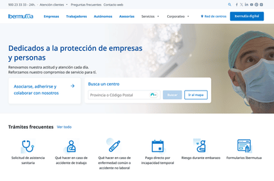 Ibermutua - Création de site internet