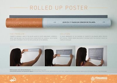 Rolled up poster - Publicité