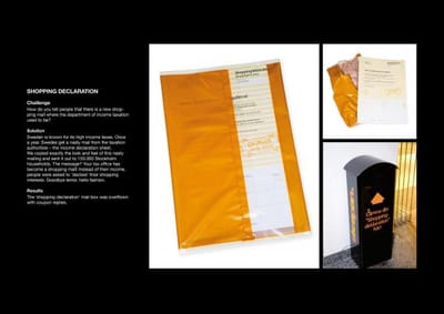SHOPPING DECLARATION - Advertising