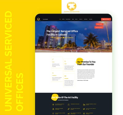 Universal Serviced Offices - Website Creation