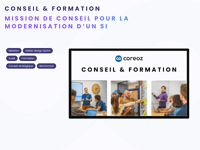 Coreoz | Conseil | SI Modernisation - Application web