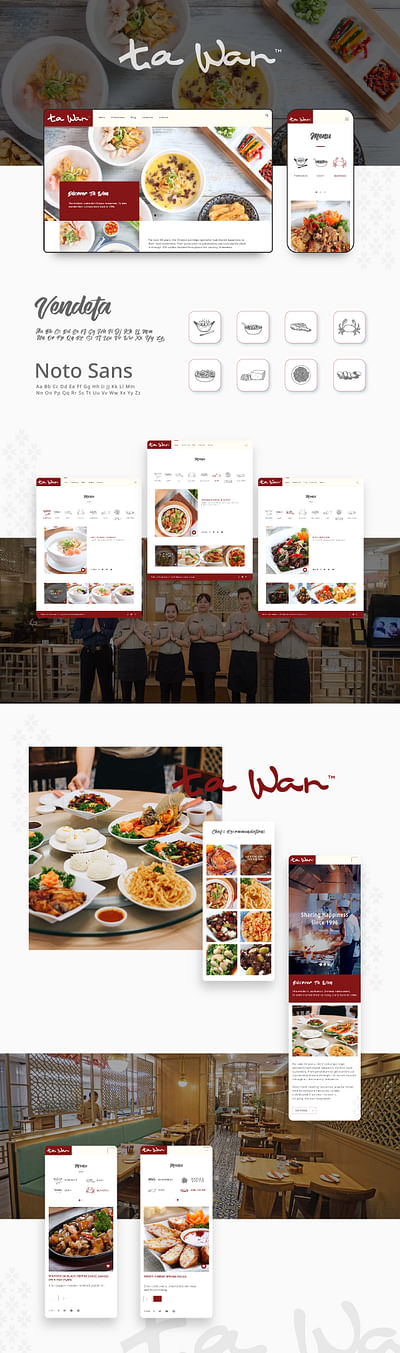 Website Design & Development for TA WAN Restaurant - Copywriting