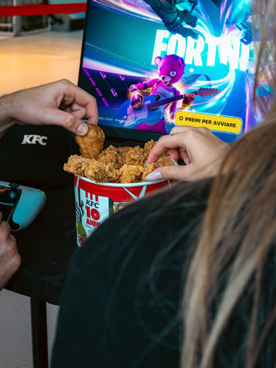 Eventi - KFC Gaming Area | Vulcano Buono - Branding & Positioning