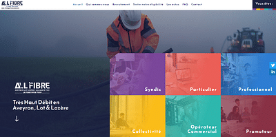 All Fibre - Site vitrine - Website Creation