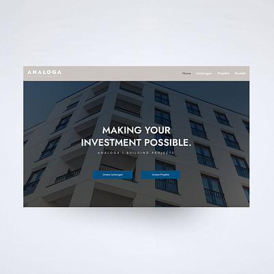 Webdesign | Immobilienentwicklung - Ontwerp