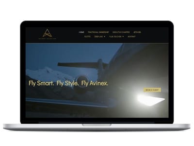 Webauftritt für Private Jet Flüge - Webseitengestaltung
