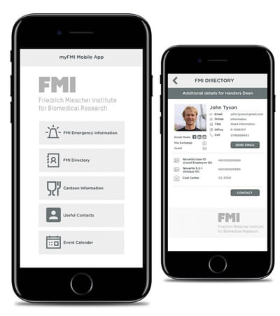 Organisationsinternes Mitgliederverzeichnis App - Application mobile