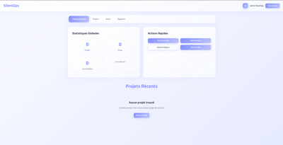 SilentOps Security-as-a-Service - Application web