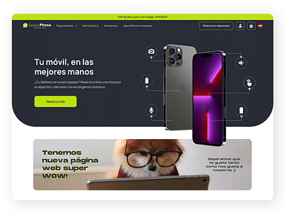 Spazio Phone: eficiencia en reparaciones móviles - Usabilidad (UX/UI)